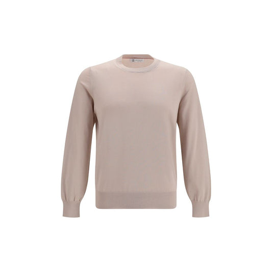 Brunello Cucinelli Beige Cotton Sweatshirt