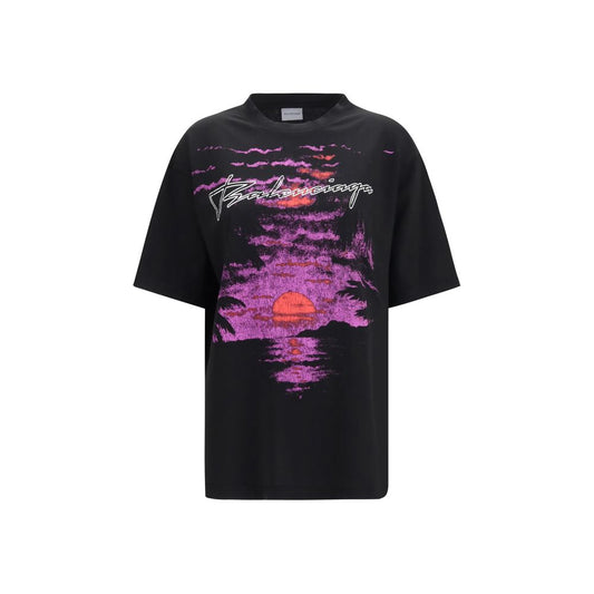 Balenciaga Black Cotton T-Shirt