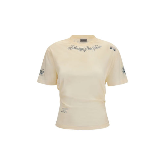 Balenciaga Beige Cotton T-Shirt