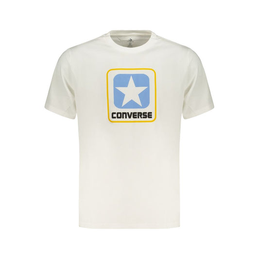 Converse White Cotton Men's T-Shirt