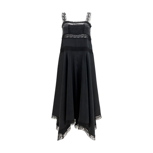 Ganni Black Silk Casual Dress