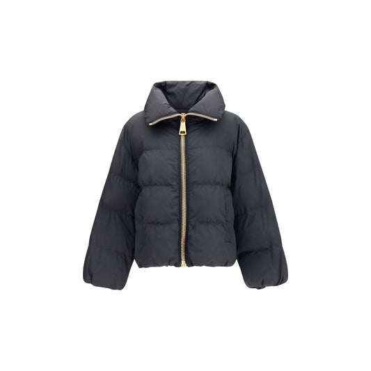 Balmain Black Viscose Full-Length Jacket