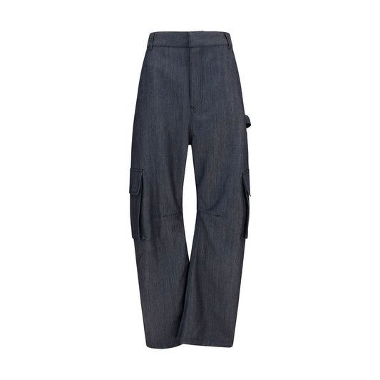 Balenciaga Blue Wool Oves Aries Cargo Pants