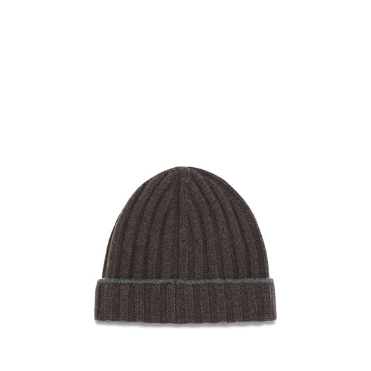 Brunello Cucinelli Brown Cashmere Beanie