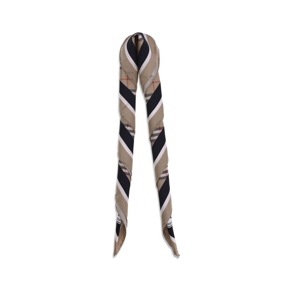 Burberry Beige Silk Scarf