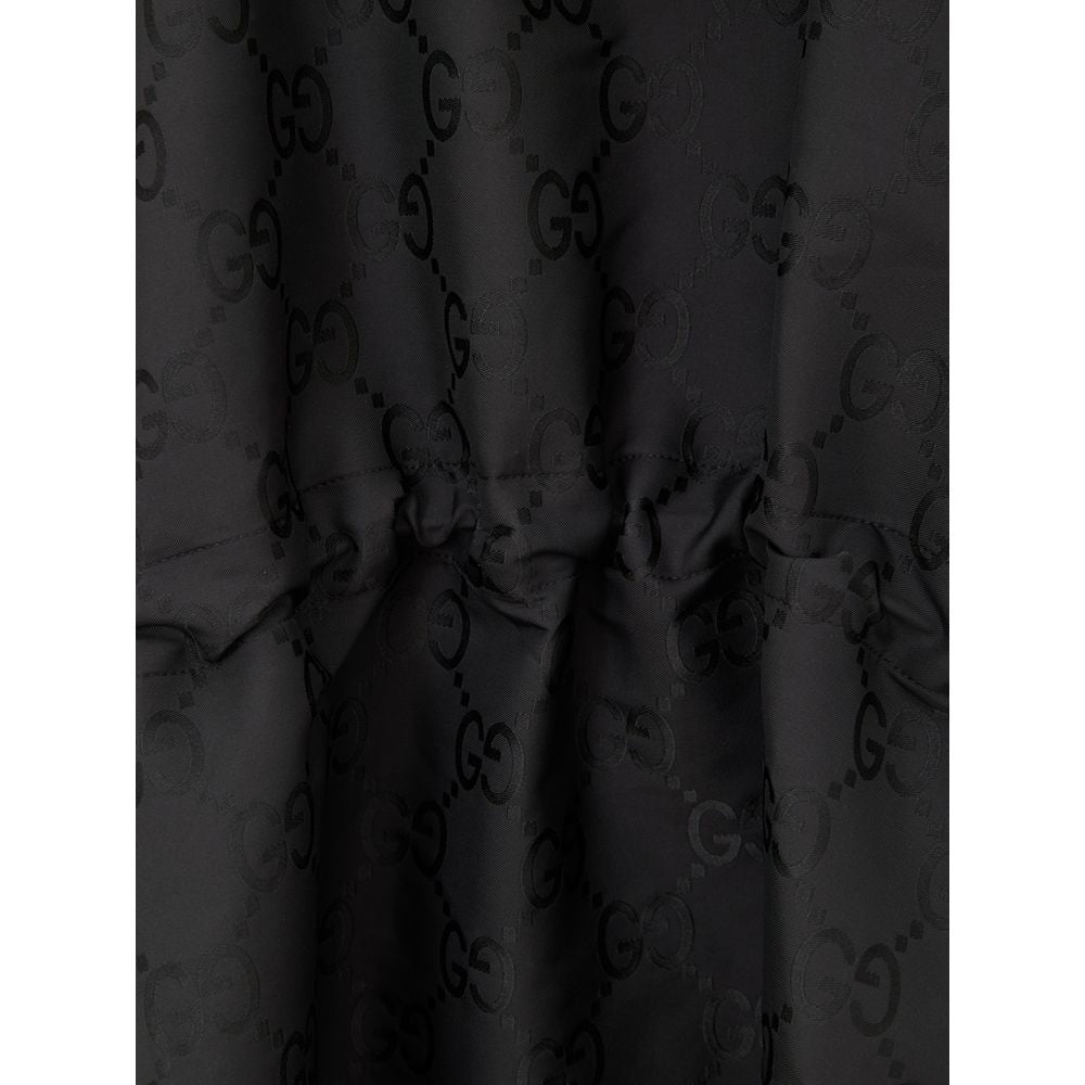 Gucci Black Polyester Trench Coat
