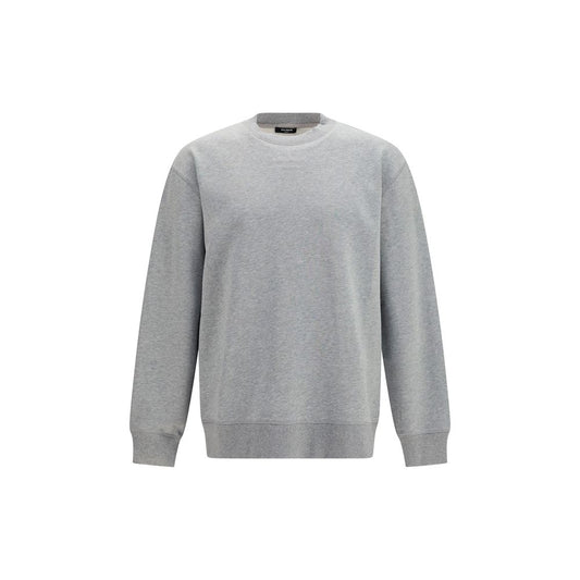 Balmain Gray Cotton Sweatshirt