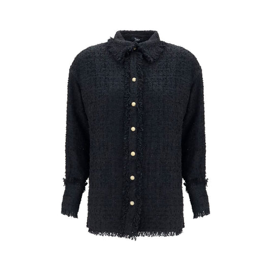 Balmain Black Polyamide Pattern Shirt