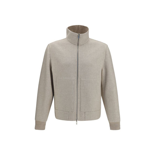 Brunello Cucinelli Beige Cashmere Full-Length Jacket