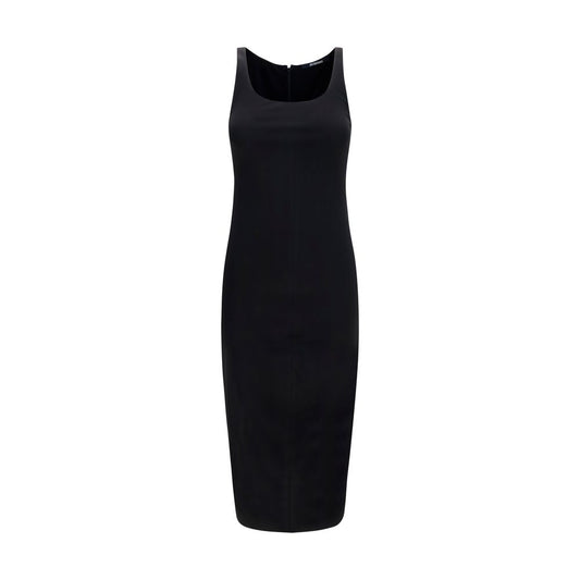 Jacquemus Black Viscose Casual Dress