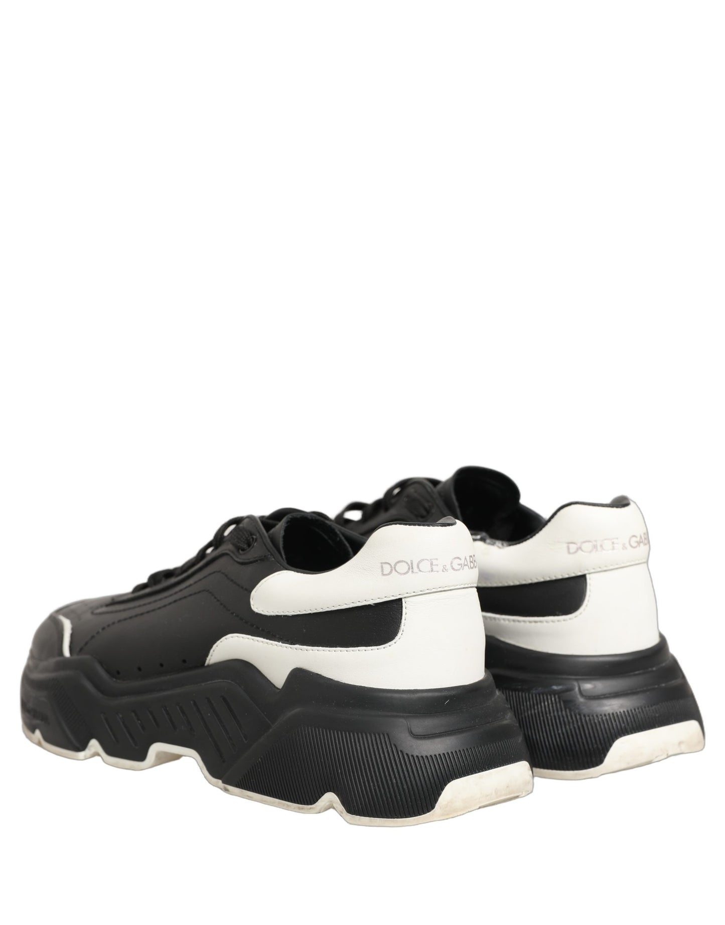Dolce & Gabbana Black White Daymaster Low Top Sneakers Shoes