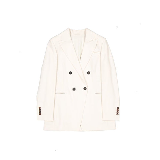 Brunello Cucinelli White Virgin Wool Blazer