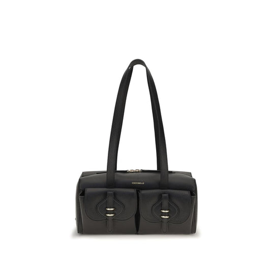 Coccinelle Black Calf Leather Bos Taurus Shoulder Bag