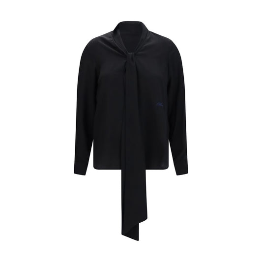 Burberry Black Silk Blouse