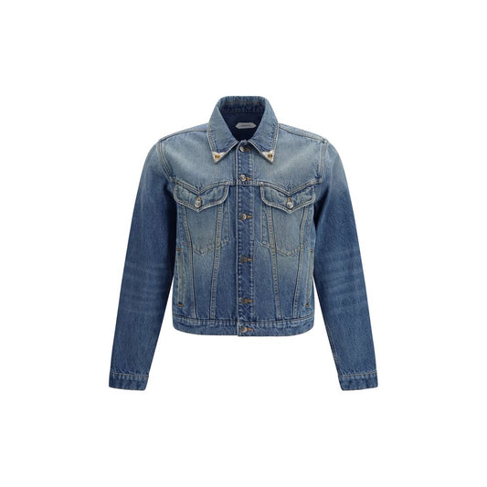 Versace Blue Cotton Denim Jacket