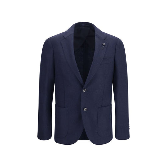 Lardini Blue Wool Oves Aries Jacket