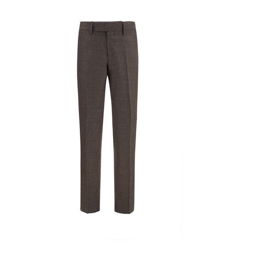 Lardini Brown Viscose Dress Pants