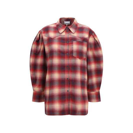Ganni Multicolor Cotton Pattern Shirt