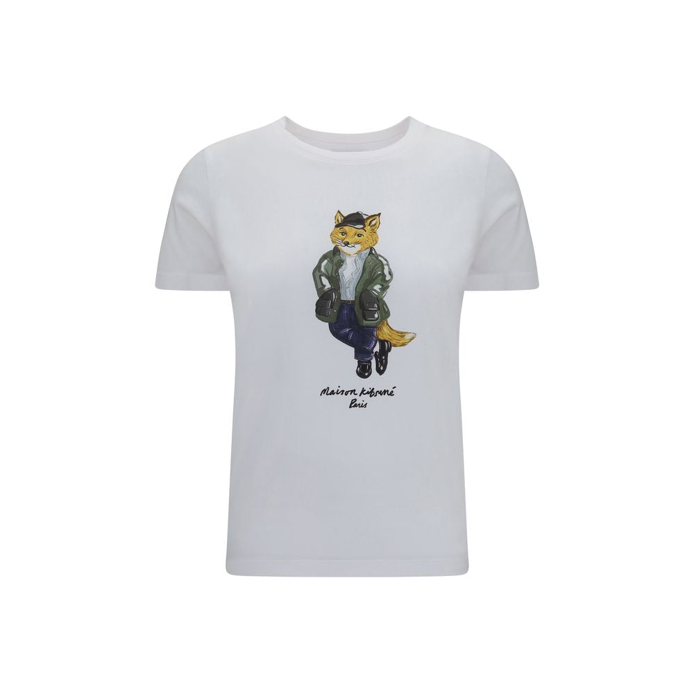 Maison Kitsuné White Cotton T-Shirt