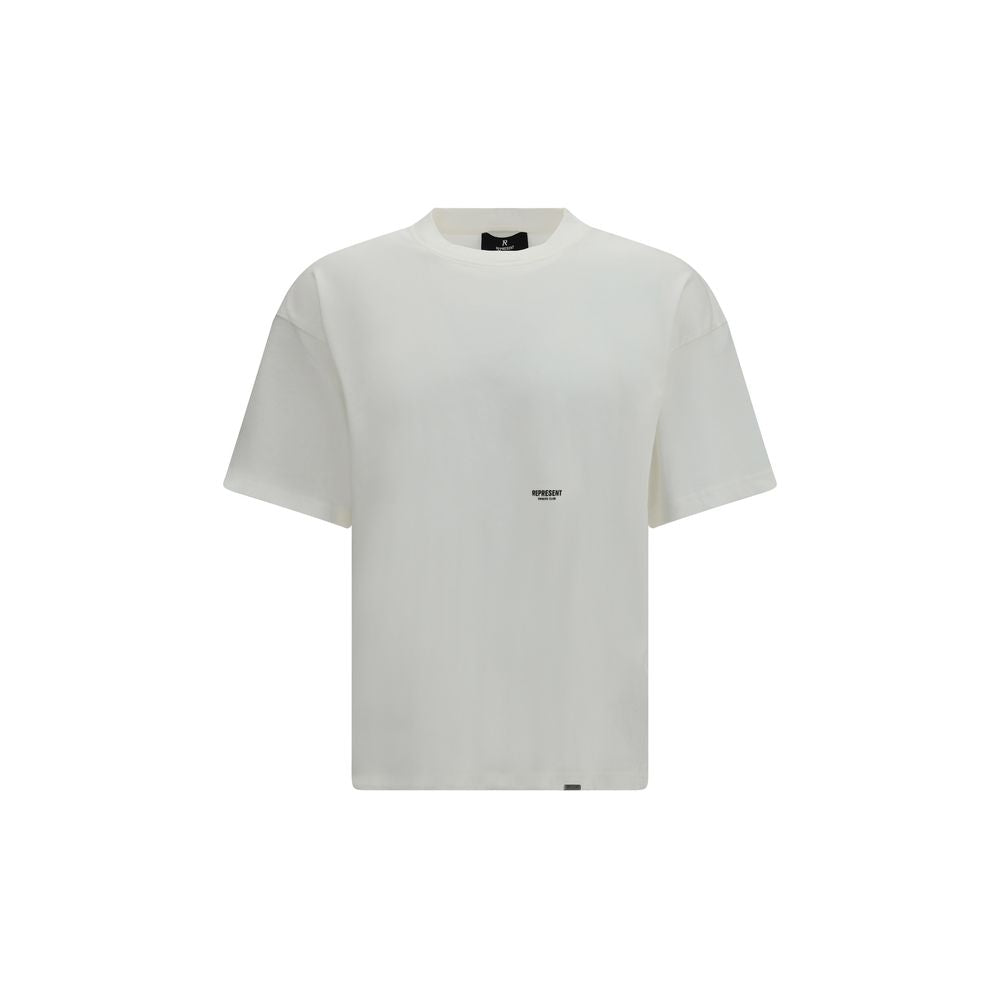Represent White Cotton T-Shirt