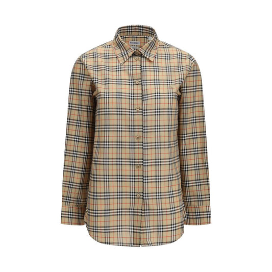 Burberry Beige Cotton Pattern Shirt