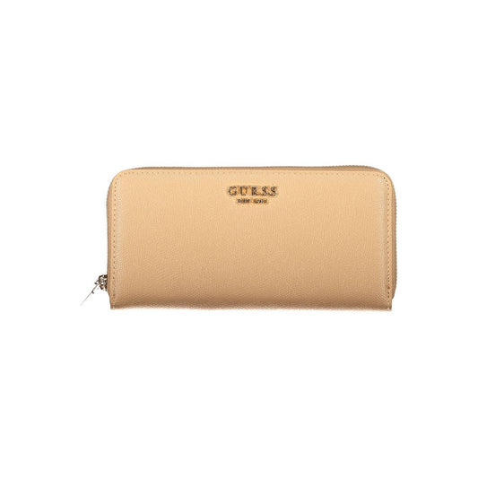 Guess Jeans Beige Polyurethane Women's Wallet