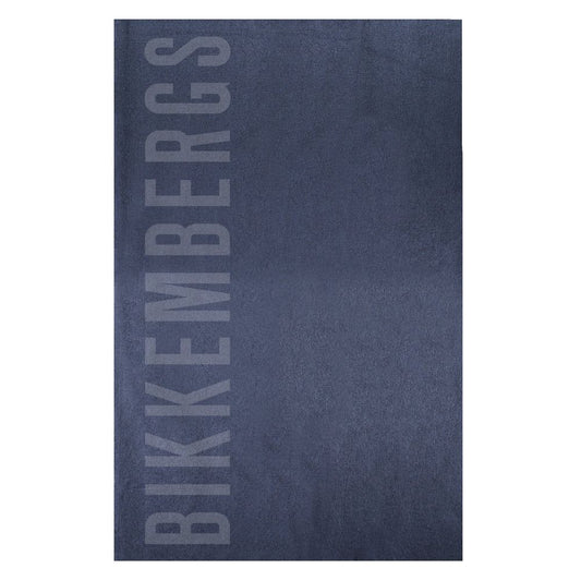 Bikkembergs Blue Cotton Men's Towel