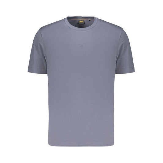Hugo Boss Blu Cotton Uomo T-Shirt