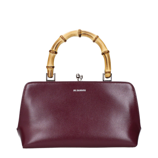 Jil Sander Red Leather Handbag