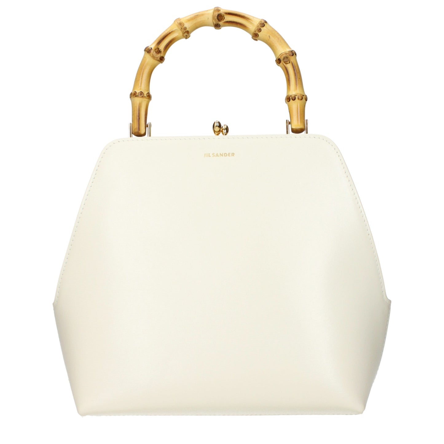Jil Sander Beige Leather Handbag