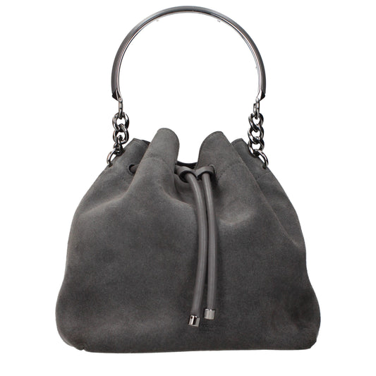 Jimmy Choo Gray Leather Handbag