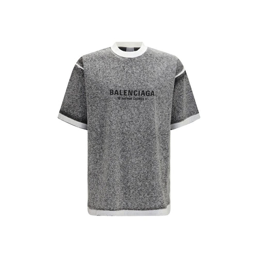 Balenciaga Gray Cotton T-Shirt