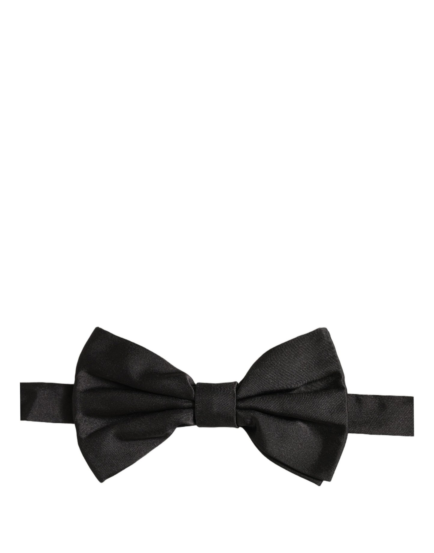 Dolce & Gabbana Men Black 100% Silk Adjustable Neck Papillon Bow Tie