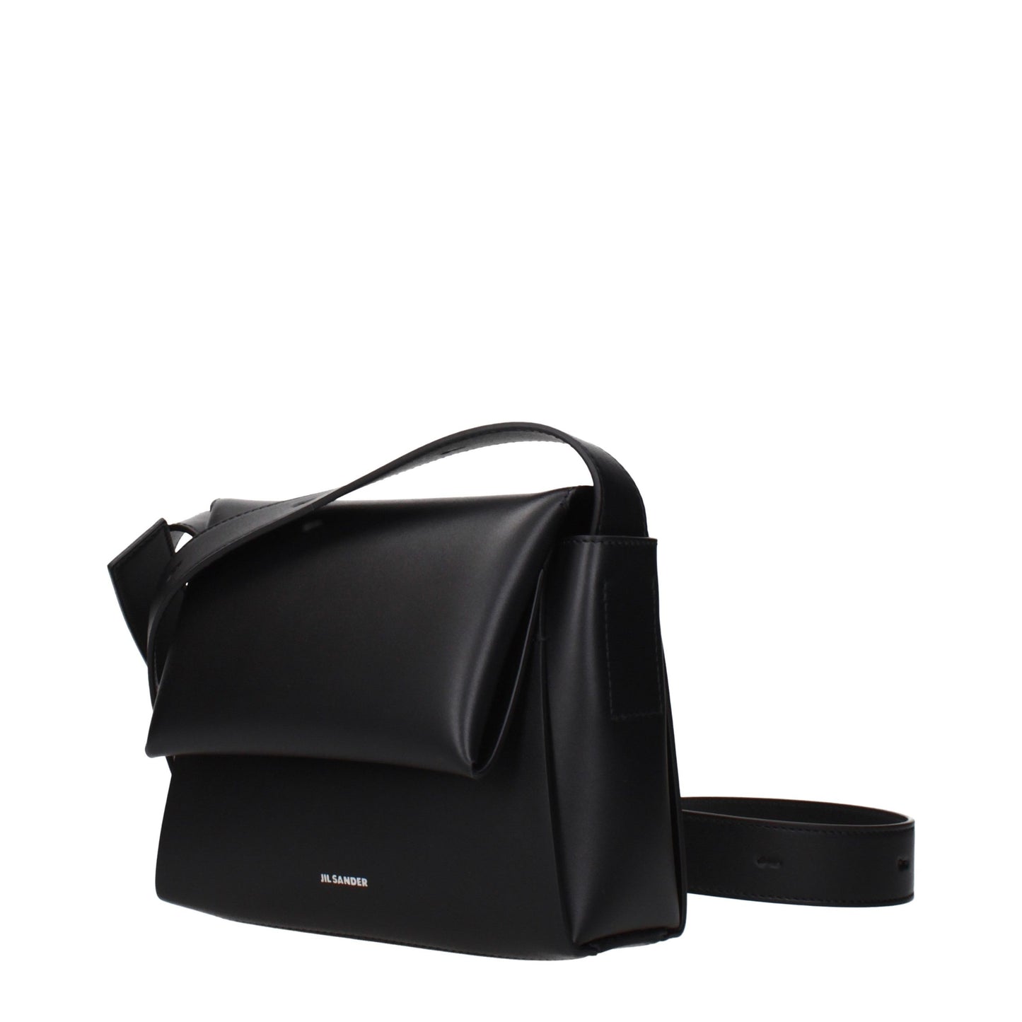 Jil Sander Black Leather Crossbody Bag