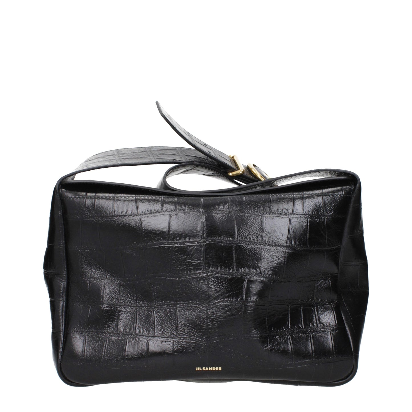 Jil Sander Black Leather Crossbody Bag