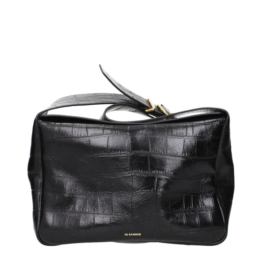 Jil Sander Black Leather Crossbody Bag