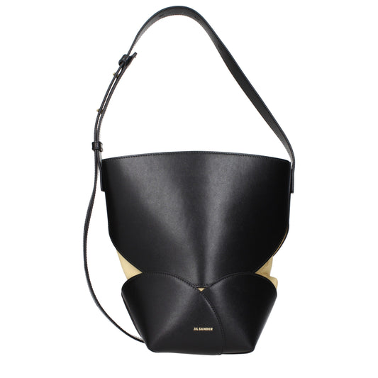 Jil Sander Black Leather Crossbody Bag