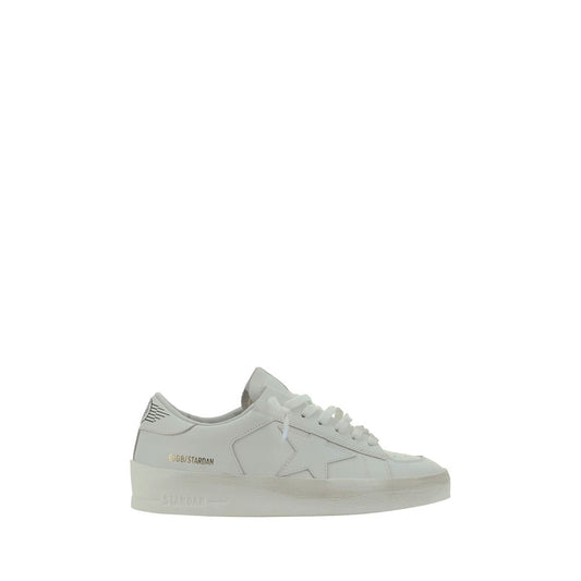 Golden Goose White Goatskin Low Top Sneakers