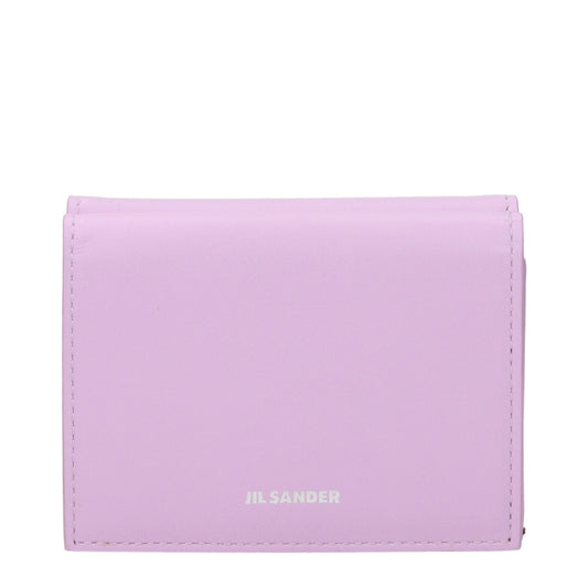 Jil Sander Pink Leather Wallet
