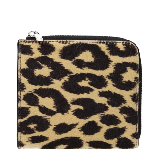 Jil Sander Beige Horsehair Wallet