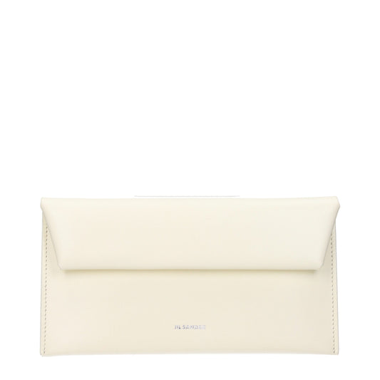 Jil Sander Beige Leather Wallet