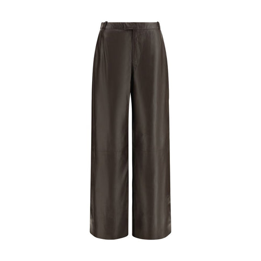 Arma Brown Leather Pants