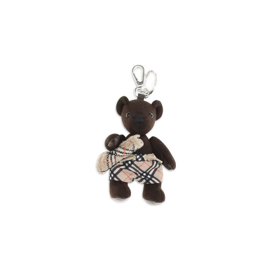 Burberry Brown Wool Oves Aries Keychain