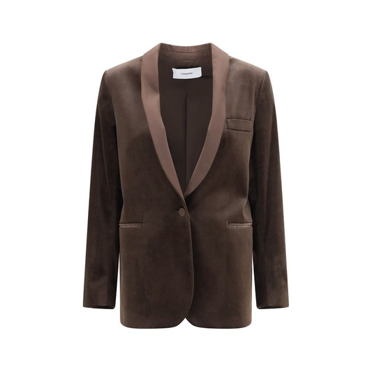 Lardini Brown Cotton Blazer