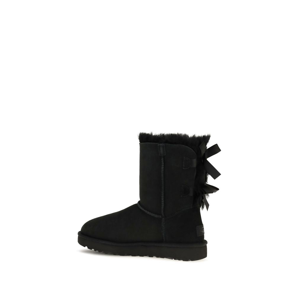 UGG Black Calf Leather Bos Taurus Boots