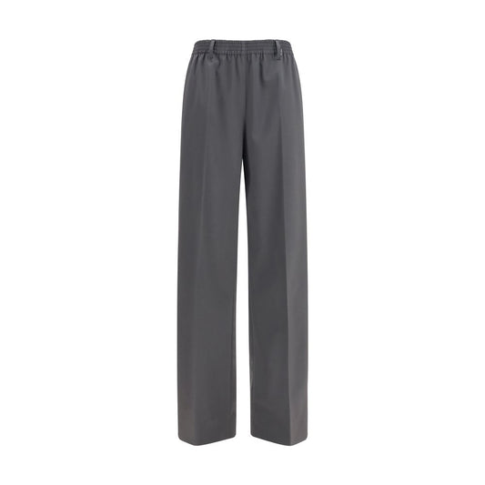 Miu Miu Gray Wool Oves Aries Casual Pants