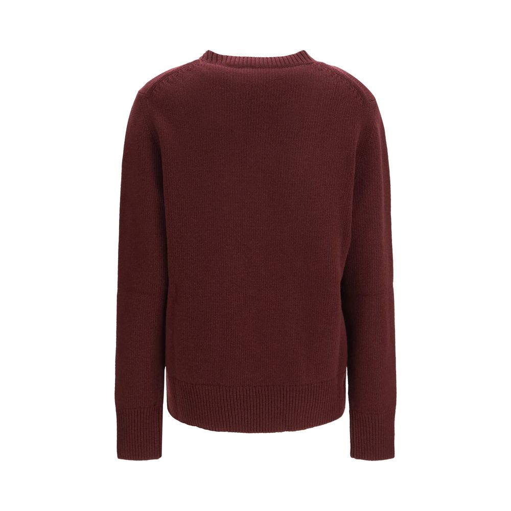 Burberry Bordeaux Wool Oves Aries Sweatshirt