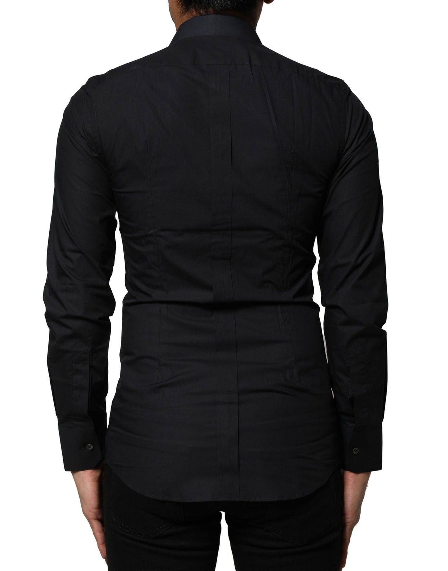 Dolce & Gabbana Black GOLD Long Sleeves Formal Dress Shirt