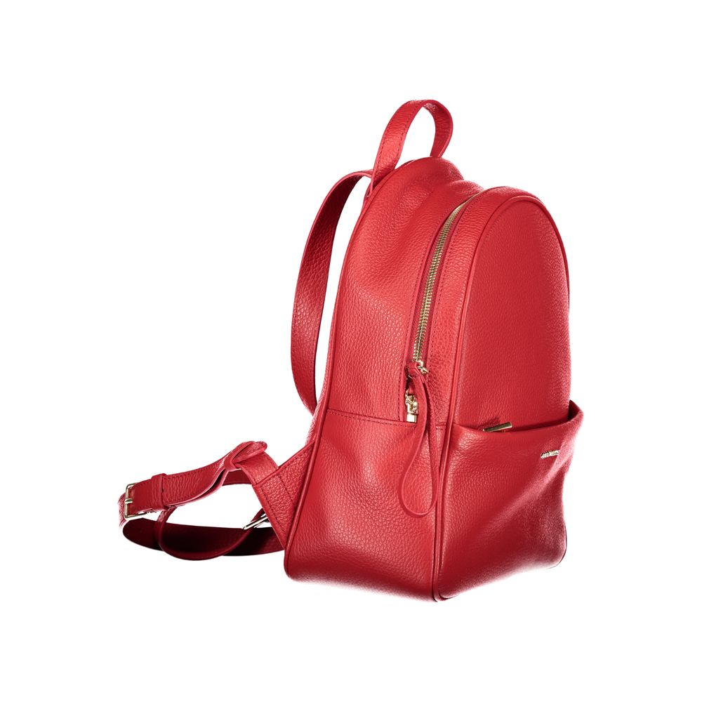 Coccinelle Red Leather Women's Backpack