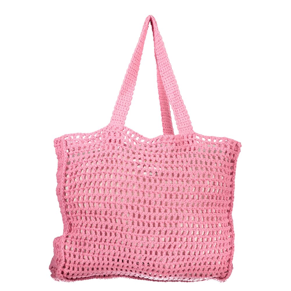 Guess Jeans Pink Cotton Women's Shoulder Bag